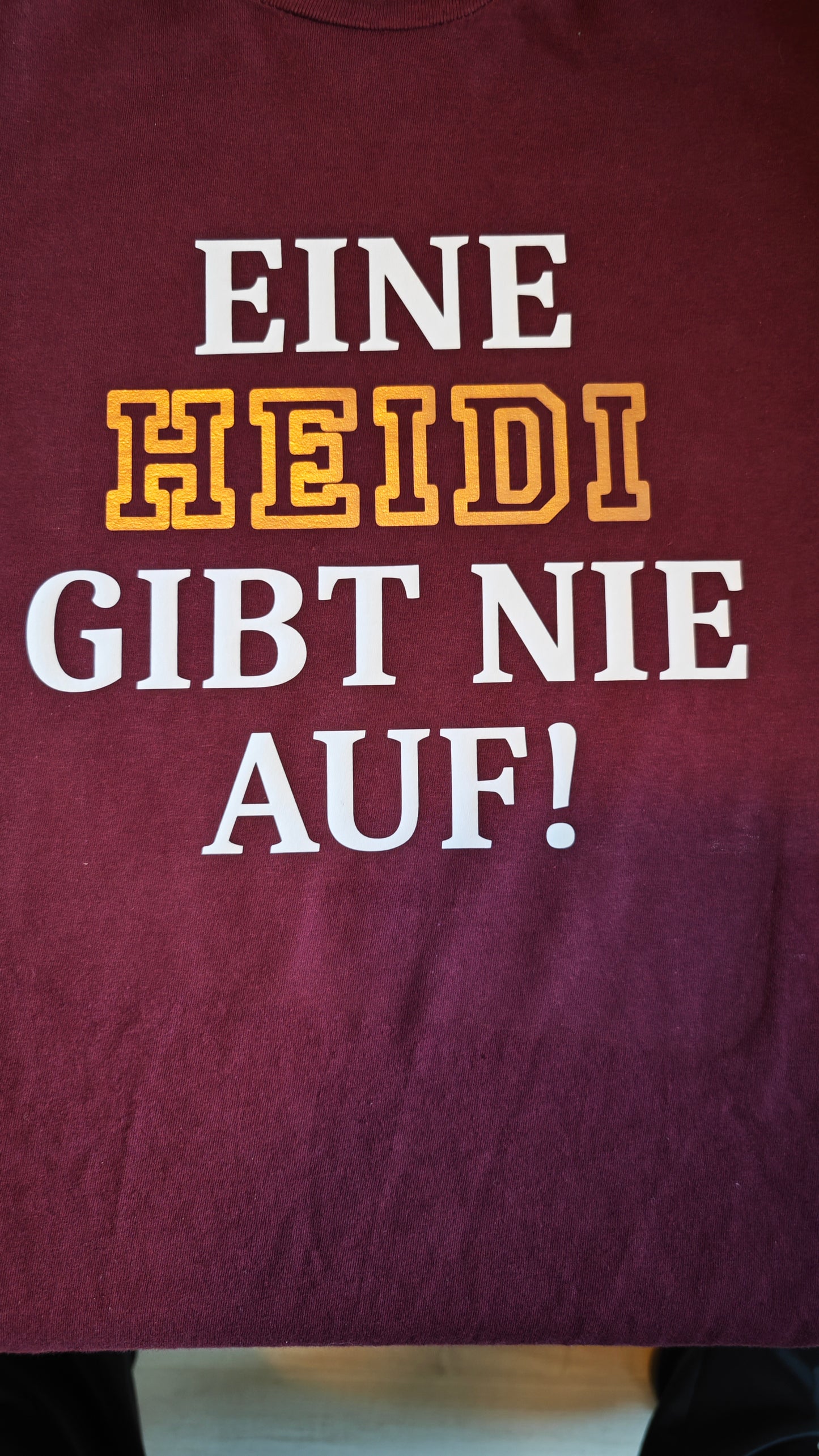 T-Shirt Einseitig Personalisiert "Flexfolie"