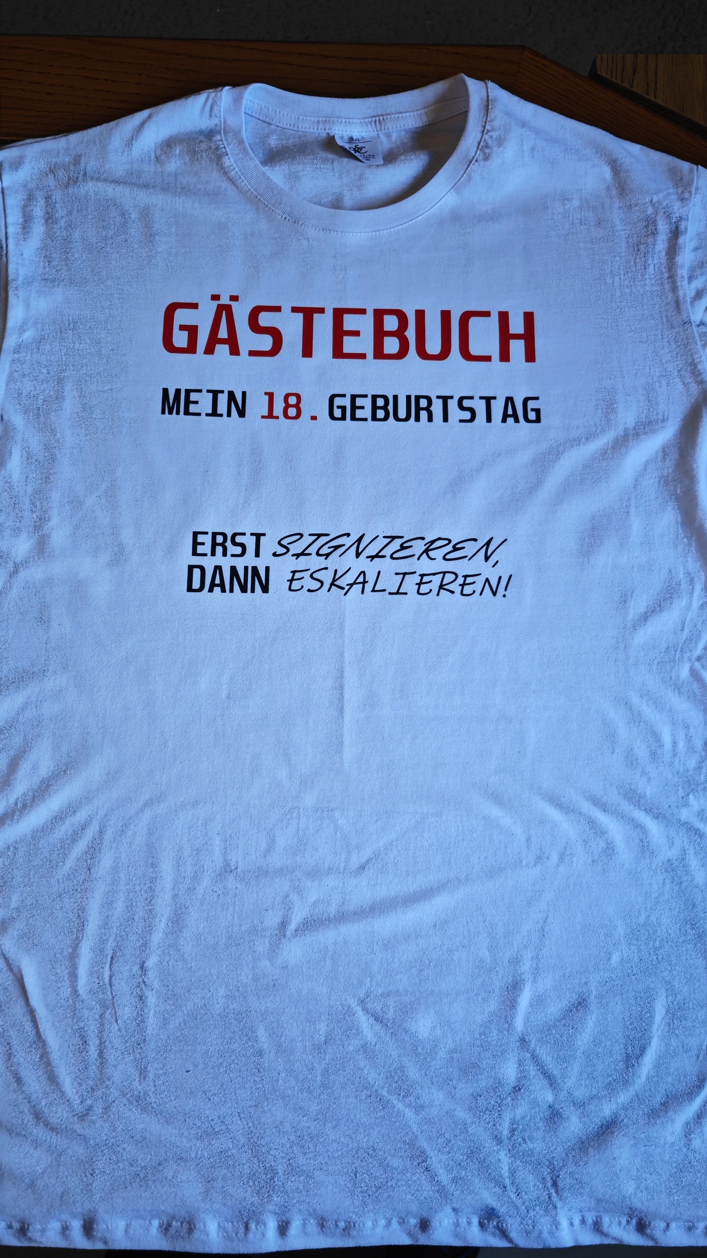 T-Shirt Einseitig Personalisiert "Flexfolie"