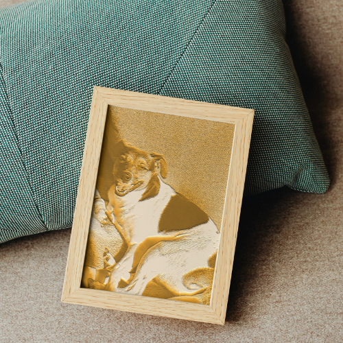 3D Lithophan im Holzrahmen 10x15