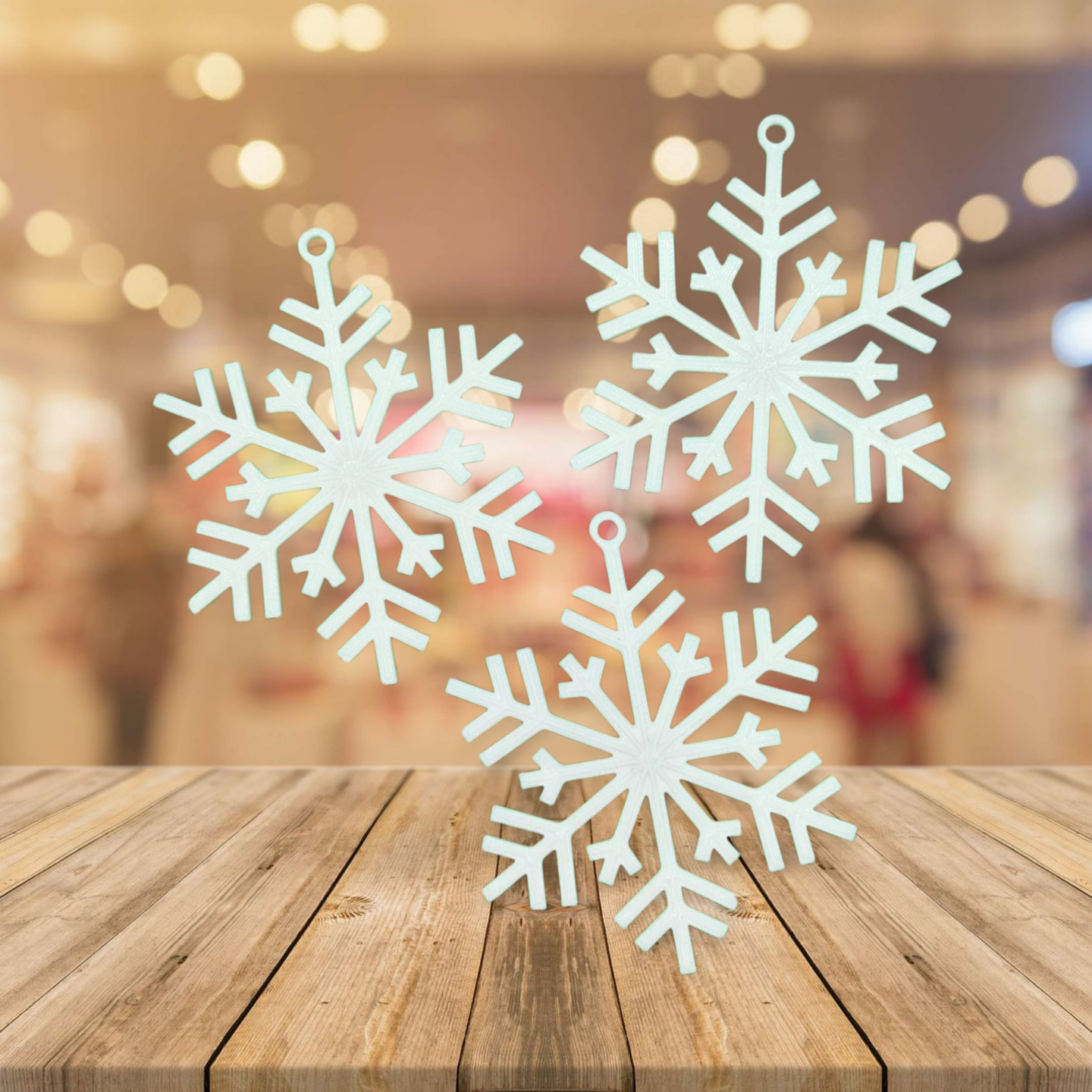 Baumschmuck Schneeflocke im Set