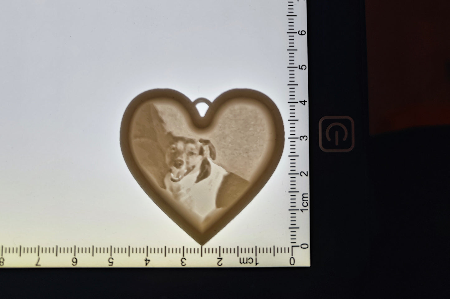 Personalisierte Lithophan Schlüsselanhänger