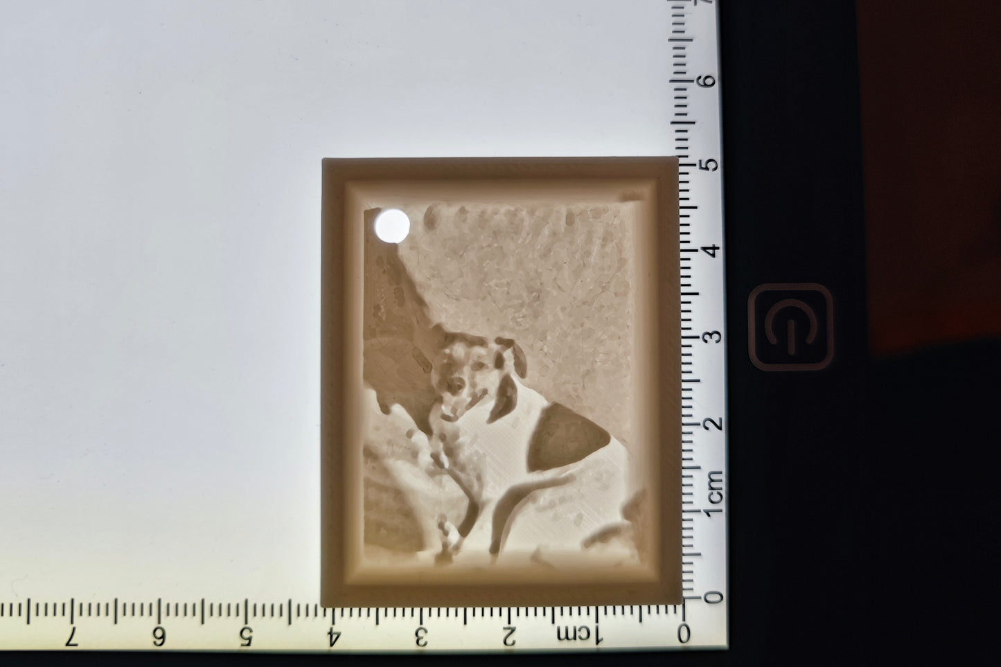 Personalisierte Lithophan Schlüsselanhänger