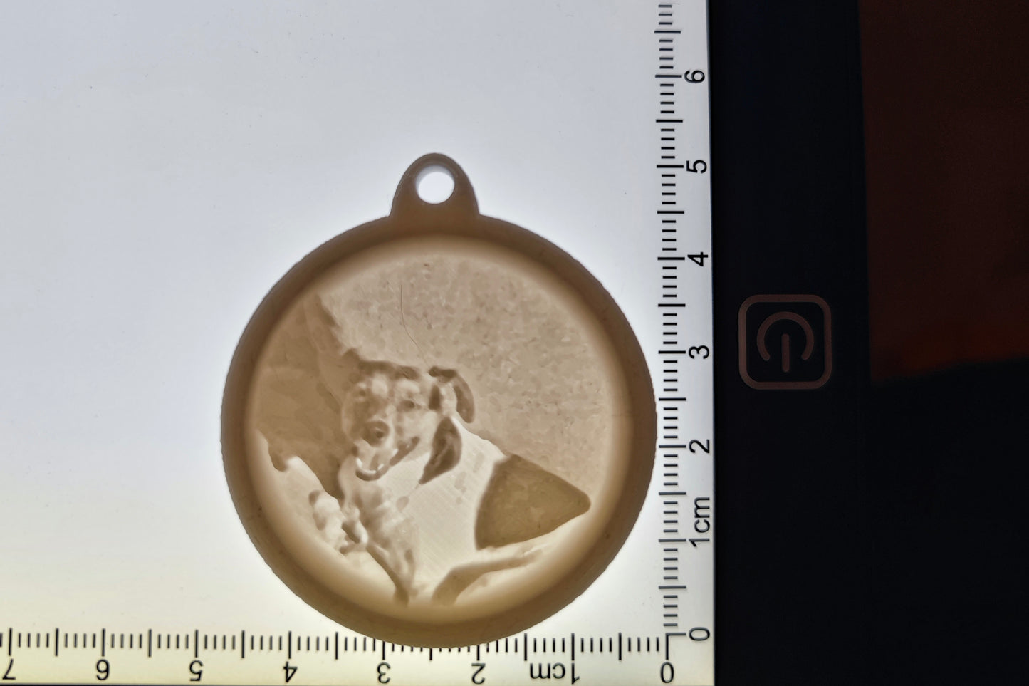 Personalisierte Lithophan Schlüsselanhänger