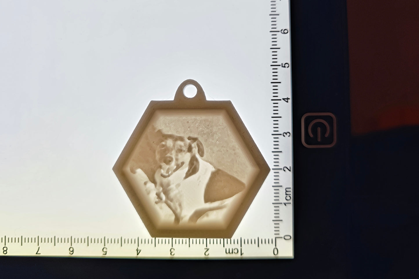 Personalisierte Lithophan Schlüsselanhänger