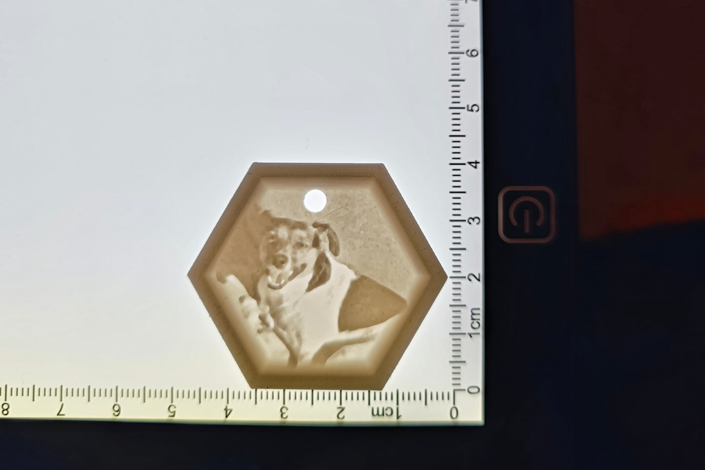 Personalisierte Lithophan Schlüsselanhänger